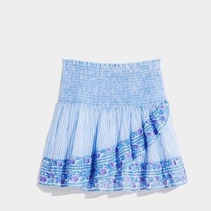 NWOT Vineyard Vines Border Print Smocked Ruffle Skirt XL